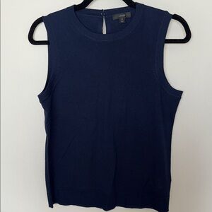 J. Crew Navy Sleeveless Blouse
